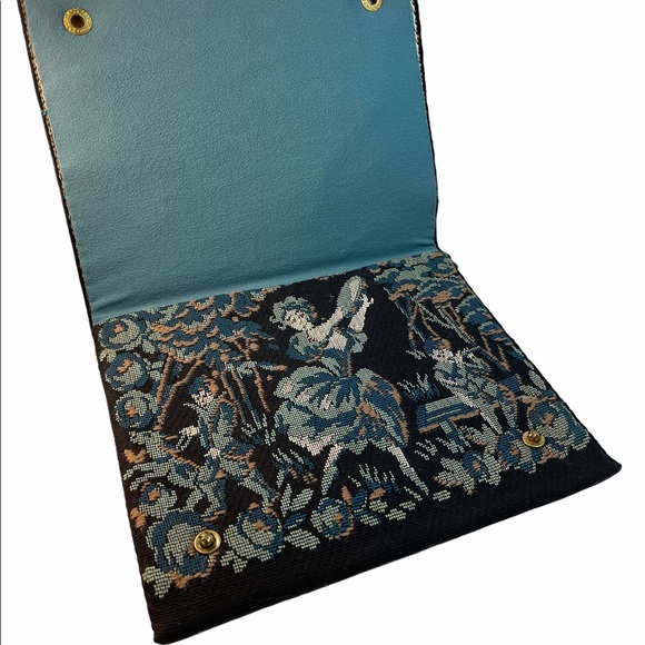 Antique Needlework clutch dancing girl - Picture 3 of 4